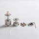 Dvarw MTL FL Facelift 24 Style RTA Rebuildable Tank Vape Atomizer w/ 11 x Air Inserts - Silver, 3.5ml / 6.0ml, 24mm Diameter