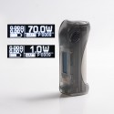 Authentic ULTRONER Alieno 70W TC VW Variable Wattage Box Mod - Translucent Black, ABS, 1~70W, 1 x 18650, SEVO 70 Chipset