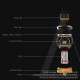 Authentic Uwell Crown 5 Sub Ohm Tank Clearomizer Atomizer - Blue, 5.0ml, 0.23ohm / 0.3ohm, 29mm Diameter, Standard Version