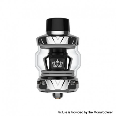 [Ships from Bonded Warehouse] Authentic Uwell Crown 5 Sub Ohm Tank Atomizer - Silver, 5.0ml, 0.23ohm/0.3ohm, 29mm, Childlock