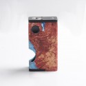 Authentic Ultroner Luna 80W Squonk Box Mod - Red, Aluminum + Stabilized Wood, 1 x 18650, 6.0ml