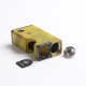 Authentic Ultroner Luna 80W Squonk Vape Box Mod - Yellow, Aluminum + Stabilized Wood, 1 x 18650, 6.0ml