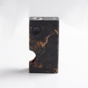 Authentic Ultroner Luna 80W Squonk Box Mod - Black, Aluminum + Stabilized Wood, 1 x 18650, 6.0ml