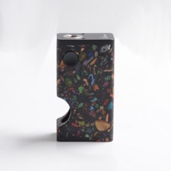 Authentic Ultroner Luna 80W Squonk Box Mod - Black Mosaic, Aluminum + Stabilized Wood, 1 x 18650, 6.0ml