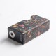 Authentic Ultroner Luna 80W Squonk Vape Box Mod - Black Mosaic, Aluminum + Stabilized Wood, 1 x 18650, 6.0ml