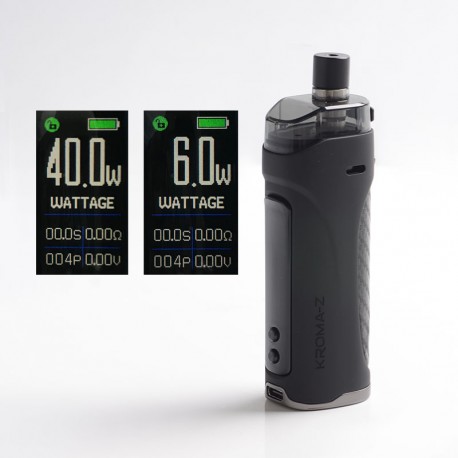 [Ships from Bonded Warehouse] Authentic Innokin Kroma Z Pod System Mod Kit - Black, 6~40W, 3000mAh 4.5ml, 0.8ohm / 0.3ohm