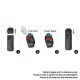 Authentic SMOKTech Nord 4 80W Pod System Vape Kit - Leather Black, 2000mAh, VW 5~80W, 4.5ml, RPM 2 0.16ohm / RPM 0.4ohm