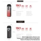 Authentic SMOKTech Nord 4 80W Pod System Vape Kit - Red Grey Armor, 2000mAh, VW 5~80W, 4.5ml, RPM 2 0.16ohm / RPM 0.4ohm