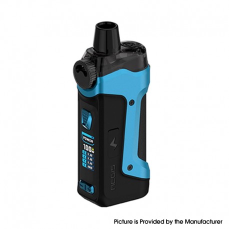 [Ships from Bonded Warehouse] Authentic GeekVape Aegis Boost Pro 100W Pod System Mod Kit - Blue, VW 5~100W, 1 x 18650