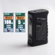 Authentic Vandy Vape Jackaroo Dual 188W TC VW Vape Box Mod - G10 Obsidian Black, 5~188W, 2 x 18650, IP67 Waterproof