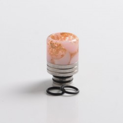 Authentic REEWAPE AS319 510 Drip Tip for RDA / RTA / RDTA / Sub Ohm Tank Atomizer - White Gold, Resin & SS, 20mm
