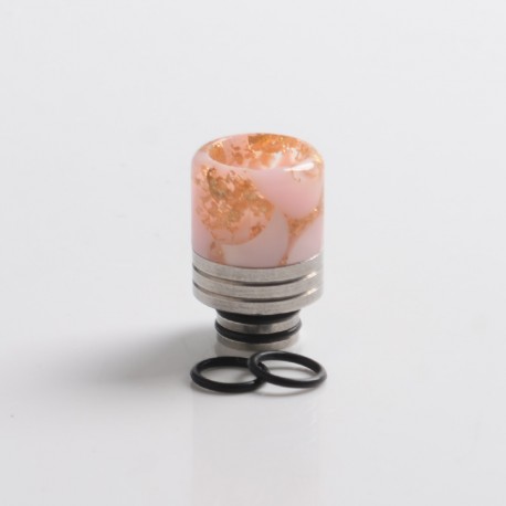 Authentic REEWAPE AS319 510 Drip Tip for RDA / RTA / RDTA / Sub Ohm Tank Atomizer - White Gold, Resin & SS, 20mm