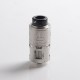 Authentic ThunderHead Creations THC Artemis RDTA Vape Atomizer w/ BF Pin - Silver, SS + Glass, 4.5ml, 24mm Diameter