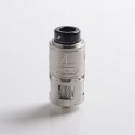 Authentic ThunderHead Creations Artemis RDTA Atomizer w/ BF Pin - Silver, SS + Glass, 4.5ml, 24mm Diameter