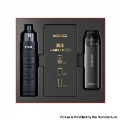 Authentic VOOPOO Drag X & Vmate Pod System Limited Edition - Classic, 900mAh / 1 x 18650, 5~80W