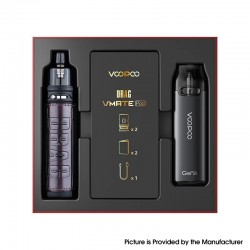 Authentic VOOPOO Drag S & Vmate Pod System Limited Edition - Chestnut, 900mAh / 2500mAh, 5~60W