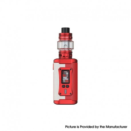 Authentic SMOKTech SMOK Morph 2 Kit 230W Box Mod with TFV18 Tank - White Red, 1~230W, 2 x 18650, 7.5ml, 0.15ohm / 0.33ohm