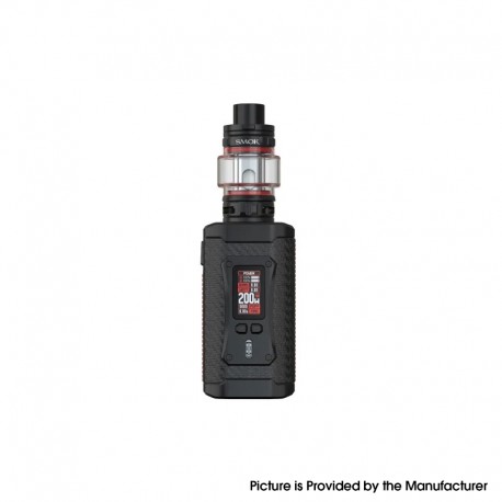 Authentic SMOKTech SMOK Morph 2 Kit 230W Box Mod with TFV18 Tank - Black Carbon Fiber, 1~230W, 2 x 18650, 7.5ml, 0.15ohm/0.33ohm