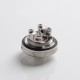 Authentic Augvape Druga RTA Rebuildable Tank Vape Atomizer - Silver, Stainless Steel + Glass, 2.4ml / 3.5ml, 24mm Diameter