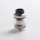 Authentic Augvape Druga RTA Rebuildable Tank Vape Atomizer - Silver, Stainless Steel + Glass, 2.4ml / 3.5ml, 24mm Diameter