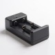 Authentic Golisi L2 2A Smart USB Charger with LCD Screen for 18650 / 26650/ 21700 Battery - Black, Dual-Slot