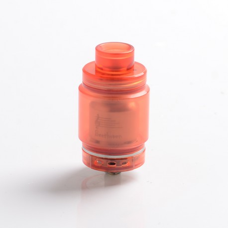 Authentic Ystar Beethoven RTA Rebuildable Tank Atomizer - Red, Resin + Stainless Steel, 5.5ml, 24.7mm Diameter