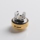 Authentic Oumier Wasp Nano RTA Rebuildable Tank Atomizer - Gold, PCTG + Stainless Steel + Glass, 2ml, 23mm Diameter