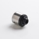 Authentic Gas Mods G.R.1 GR1 Pro RDA Rebuildable Dripping Atomizer w/ BF Pin - Silver, Stainless Steel, 24mm Diameter
