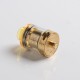 Authentic Oumier Wasp Nano RTA Rebuildable Tank Atomizer - Gold, PCTG + Stainless Steel + Glass, 2ml, 23mm Diameter