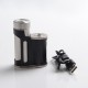 Authentic Mechlyfe x Fallout Vape x Mrjustright1 Paramour SBS Mod - Black Silver, Side-by-Side, 5~80W, 1 x 18650 / 20700 / 21700