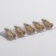 Authentic Wellon Beyond AIO Pod System Vape Kit / Cartridge Replacement SS316L Mesh Coil Head - Gold, 0.3ohm (25~35W) (5 PCS)