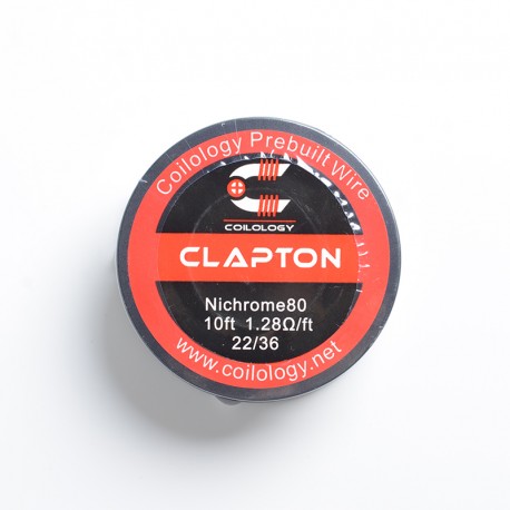 [Ships from Bonded Warehouse] Authentic Coilology Ni80 Clapton Spool Wire for RDA / RTA / RDTA - 22GA / 36GA, 1.28ohm 10FT (3m)