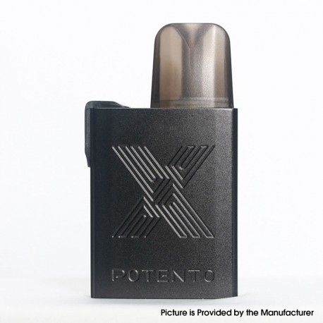 Authentic Advken Potento X Pod System Kit - Obsidian Black, 950mAh, 2.5ml, 1.0ohm / 1.2ohm