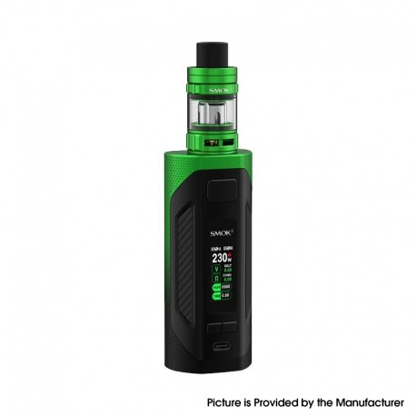 Authentic SMOKTech SMOK Rigel Mini Kit 80W Box Mod with TFV9 Mini Tank - Black Green, 1~80W, 1 x 18650, 3.0ml, 0.15 / 0.6ohm