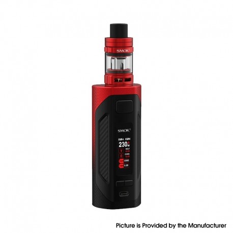 Authentic SMOKTech SMOK Rigel Mini Kit 80W Box Mod with TFV9 Mini Tank - Black Red, 1~80W, 1 x 18650, 3.0ml, 0.15 / 0.6ohm