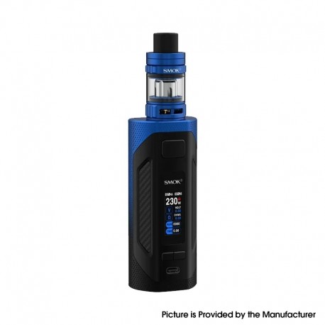 Authentic SMOKTech SMOK Rigel Mini Kit 80W Box Mod with TFV9 Mini Tank - Black Blue, 1~80W, 1 x 18650, 3.0ml, 0.15 / 0.6ohm