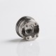 Authentic Damn Vape Mongrel RDA Rebuildable Dripping Vape Atomizer - Silver, 25.4mm / 26mm, with BF Pin + Spare Top Cap