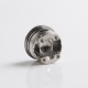 Authentic Damn Vape Mongrel RDA Rebuildable Dripping Vape Atomizer - Silver, 25.4mm / 26mm, with BF Pin + Spare Top Cap