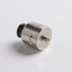 Authentic Damn Vape Mongrel RDA Rebuildable Dripping Vape Atomizer - Silver, 25.4mm / 26mm, with BF Pin + Spare Top Cap