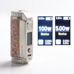 Authentic YiHi SXmini SL Class 100W SX485J TC VW Box Mod - Coffee Tang, 5~100W, 1 x 18650 / 20700 / 21700