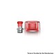 Authentic VXV Soulmate RTA Pod Replacement Tank Tube + 510 Drip Tip - Red + SS