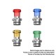 Authentic VXV Soulmate RTA Pod Replacement Tank Tube + 510 Drip Tip - Red + SS