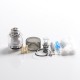 Authentic VXV Soulmate RTA Pod Cartridge for Voopoo Drag S / X / MAX / ARGUS Pro - Silver, 2.5ml, 1.0 / 2.0 / 3.0mm Air Pin