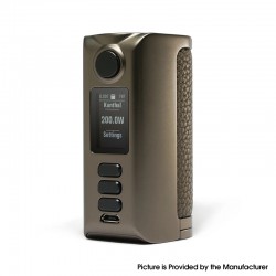 Authentic Dovpo Riva DNA250C 200W Box Mod - Gunmetal-Pure Gunmetal, VW 1~200W, 2 x 18650, Evolv DNA250C chipset