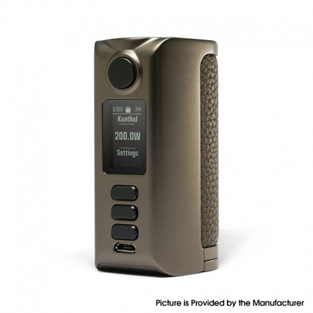 Authentic Dovpo Riva DNA250C 200W Box Mod - Gunmetal-Pure Gunmetal, VW 1~200W, 2 x 18650, Evolv DNA250C chipset