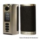 Authentic Dovpo Riva DNA250C 200W Box Mod - Silver-Rough Dark Brown, VW 1~200W, 2 x 18650, Evolv DNA250C chipset