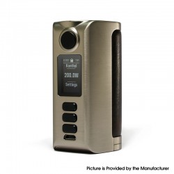 Authentic Dovpo Riva DNA250C 200W Box Mod - Silver-Vintage Brown, VW 1~200W, 2 x 18650, Evolv DNA250C chipset