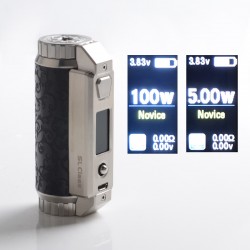 Authentic YIHI SXmini SL Class 100W SX485J TC VW Box Mod - Black Tang, 5~100W, 1 x 18650 / 20700 / 21700