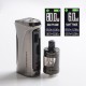 Authentic Innokin Kroma R 80W DTL / MTL VV VW Mod Vape Starter Kit w/ Zlide Tank - Gun Metal, Zinc Alloy + SS, 6~80W, 1 x 18650