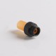 Authentic Auguse CG V2 510 Drip Tip for RBA / RTA / RDA Atomizer - Yellow + Matte Black α, PEI + SS, 22mm